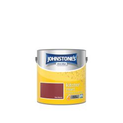 Johnstone's Kitchen Paint Hot Cherry 2.5 Litre