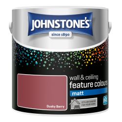Johnstone's Feature Wall Matt Dusky Berry 2.5 Litre