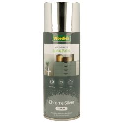 Woodies 400ml Chrome Silver Spray