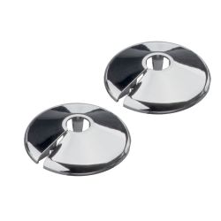 Pro Plumb Pack Of 2, 1/2" Chrome 1 Piece Pipe Rosettes