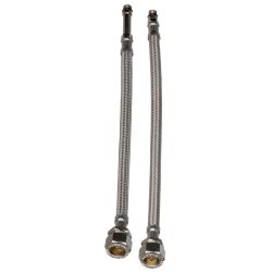 Pro Plumb Pair 1/2" Comp.X12Mm Monobloc Flexible Connector
