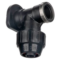 Pro Plumb 1/2" Poly Gripmac Wall Plate Elbow