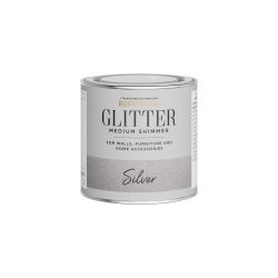 Rust-Oleum Medium Shimmer Glitter Paint Silver 250ml