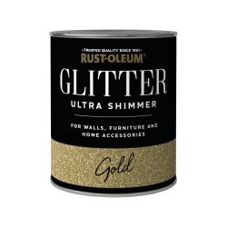 Rust-Oleum Ultra Shimmer Glitter Paint Gold 750ml