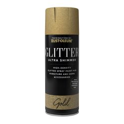 Rust-Oleum Ultra Shimmer Glitter Spray Paint Gold 400ml