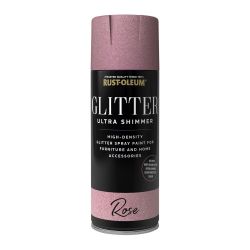 Rust-Oleum Ultra Shimmer Glitter Spray Paintt Rose 400ml
