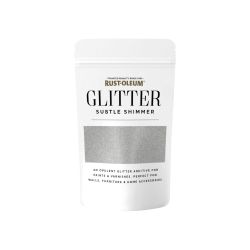 Rust-Oleum Subtle Shimmer Glitter Paint Additive Silver 70g Pouch