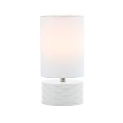 Ceramic Table Lamp White With A White Shade