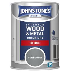 Johnstone's 0.75L Quick Dry Gloss Steel Smoke