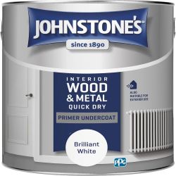 Johnstone's 2.5Ltr Quick Dry Primer Undercoat Brilliant White