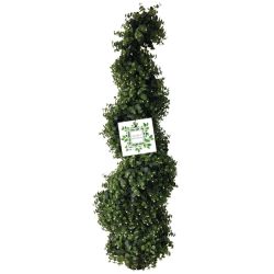 Nearly Natural Topiary Obelisk Spiral Effect With White Flower H120Cm