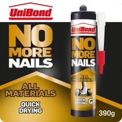 UniBond No More Nails Quick Drying All Materials Grab Adhesive Cartridge 290g 