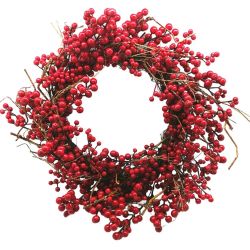 Red Berry Wreath 60cm