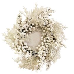 White Berry Wreath 50cm