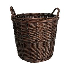 Willow Basket Dark Brown S
