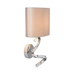 Spiral Wall Light Chrome/Grey