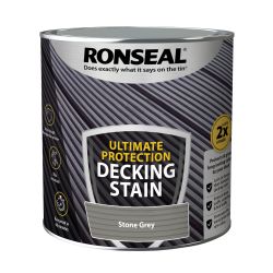 Ronseal Ultimate Protection Decking Stain Stone Grey 2.5L