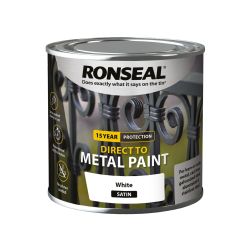 Ronseal Direct To Metal White Satin 250Ml
