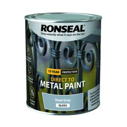 Ronseal Direct To Metal Storm Grey Gloss 750Ml