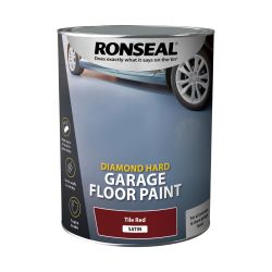 Ronseal Diamond Hard Garage Floor Paint Tile Red 5L