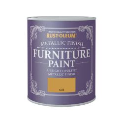 Rust-Oleum Furniture Paint Metallic Gold 750Ml