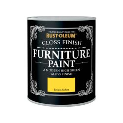 Rust-Oleum Gloss Furniture Paint Lemon Sorbet 750Ml