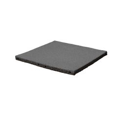 Rubber Tile 30Mm Grey 500Mm X 500Mm