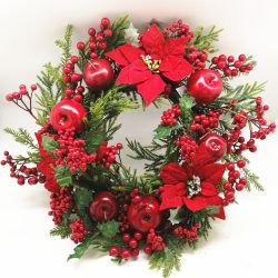 Deluxe Red Berry Wreath 55Cm