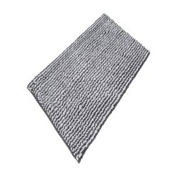 Chenille Two Toned Dark Grey Bath Mat