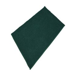 Chenille Block Colour Foliage Green Bath Mat