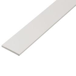 Flat Bar Pvc White