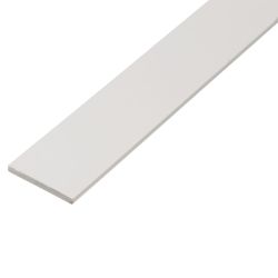 Flat Bar Pvc White