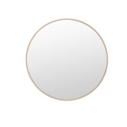 Wood Round Mirror 50cm