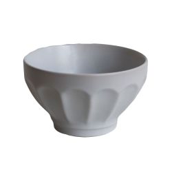 Fluted Bowl Large White