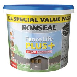 Ronseal Fence Life Plus Slate 12L