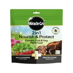Miracle Gro 2 in 1 Nourish & Protect Plant Food & Slug Barrier 1kg