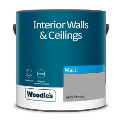 Woodie's Vinyl Matt Grey Stones 2.5Ltr