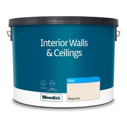 Woodie's Vinyl Matt Magnolia 10Ltr