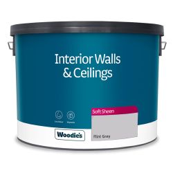 Woodie's Vinyl Soft Sheen Flint Grey 10Ltr