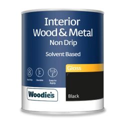Woodie's Non Drip Gloss Black 750Ml