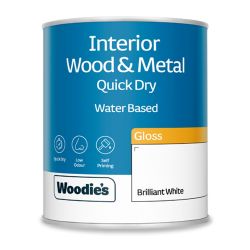Woodie's Quick Dry Gloss Brilliant White 750Ml