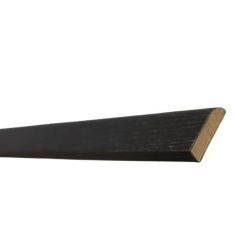 TROJAN S/A BEADING FLAT 25X6MM BLACK 2.4M