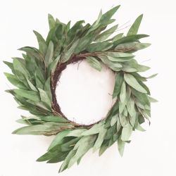 Natural Leaves And Twigs Wreath 60cm