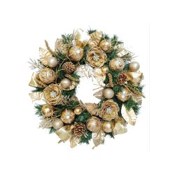 Gold Wreath with Rose