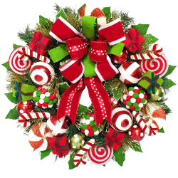 Peppermint Wreath