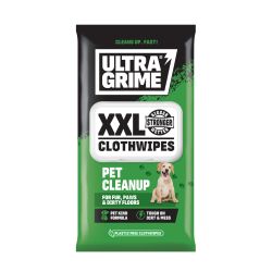 Ultragrime Pet Care Xxl+ Clothwipes 40Pk