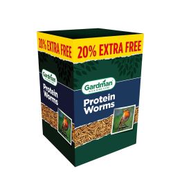 Gardman Protein Worms 1kg + 20% Extra Free Box