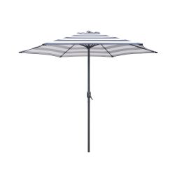 Crank Parasol Grey/White Stripe