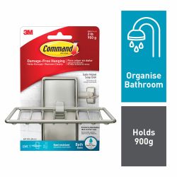 Command Bath Satin Nickel Soap Dish