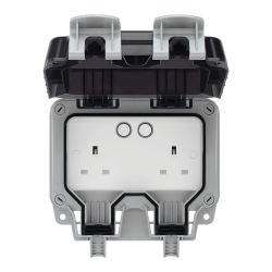 BG Weatherproof 2 Gang Smart Socket